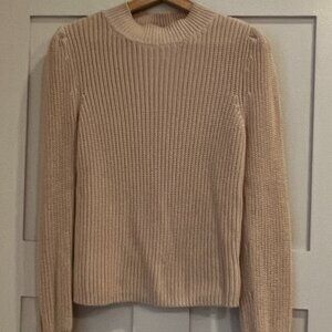Evereve Mock Knit Sweater Size Small